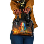 South Africa Safari UFO Shoulder Handbag African Wildlife Sci-Fi Galaxy Space And Mandela