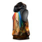 South Africa Safari UFO Sleeveless Hoodie African Wildlife Sci-Fi Galaxy Space And Mandela