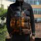 South Africa Safari UFO Sleeveless Puffer Jacket African Wildlife Sci-Fi Galaxy Space And Mandela