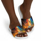 South Africa Safari UFO Slide Sandals African Wildlife Sci-Fi Galaxy Space And Mandela