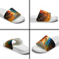 South Africa Safari UFO Slide Sandals African Wildlife Sci-Fi Galaxy Space And Mandela