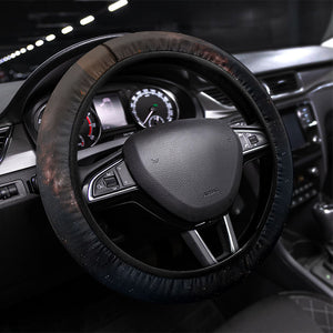 South Africa Safari UFO Steering Wheel Cover African Wildlife Sci-Fi Galaxy Space And Mandela