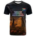 South Africa Safari UFO T shirt African Wildlife Sci-Fi Galaxy Space And Mandela