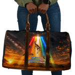 South Africa Safari UFO Travel Bag African Wildlife Sci-Fi Galaxy Space And Mandela