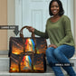 South Africa Safari UFO Travel Bag African Wildlife Sci-Fi Galaxy Space And Mandela