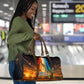 South Africa Safari UFO Travel Bag African Wildlife Sci-Fi Galaxy Space And Mandela