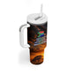 South Africa Safari UFO Tumbler With Handle African Wildlife Sci-Fi Galaxy Space And Mandela