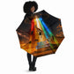 South Africa Safari UFO Umbrella African Wildlife Sci-Fi Galaxy Space And Mandela