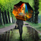 South Africa Safari UFO Umbrella African Wildlife Sci-Fi Galaxy Space And Mandela