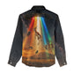 South Africa Safari UFO Women Casual Shirt African Wildlife Sci-Fi Galaxy Space And Mandela