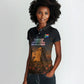 South Africa Safari UFO Women Polo Shirt African Wildlife Sci-Fi Galaxy Space And Mandela