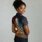 South Africa Safari UFO Women Polo Shirt African Wildlife Sci-Fi Galaxy Space And Mandela