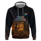 South Africa Safari UFO Zip Hoodie African Wildlife Sci-Fi Galaxy Space And Mandela