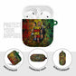 Black History Portrait Collage AirPods Case Africa Empowering They Not Like Us Quote in Grunge Paint - African Pride