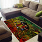 Black History Portrait Collage Area Rug Africa Empowering They Not Like Us Quote in Grunge Paint - African Pride