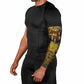 Black History Portrait Collage Arm Sleeves Africa Empowering They Not Like Us Quote in Grunge Paint - African Pride