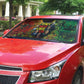 Black History Portrait Collage Auto Sun Shade Africa Empowering They Not Like Us Quote in Grunge Paint - African Pride