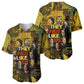 Black History Portrait Collage Baseball Jersey Africa Empowering They Not Like Us Quote in Grunge Paint - African Pride