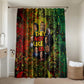 Black History Portrait Collage Bathroom Set Africa Empowering They Not Like Us Quote in Grunge Paint - African Pride