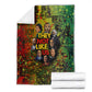 Black History Portrait Collage Blanket Africa Empowering They Not Like Us Quote in Grunge Paint - African Pride