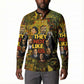 Black History Portrait Collage Button Sweatshirt Africa Empowering They Not Like Us Quote in Grunge Paint