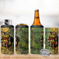 Black History Portrait Collage 4 in 1 Can Cooler Tumbler Africa Empowering They Not Like Us Quote in Grunge Paint - African Pride
