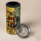 Black History Portrait Collage 4 in 1 Can Cooler Tumbler Africa Empowering They Not Like Us Quote in Grunge Paint - African Pride