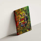 Black History Portrait Collage Canvas Wall Art Africa Empowering They Not Like Us Quote in Grunge Paint - African Pride