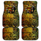 Black History Portrait Collage Car Mats Africa Empowering They Not Like Us Quote in Grunge Paint - African Pride