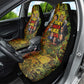 Black History Portrait Collage Car Seat Cover Africa Empowering They Not Like Us Quote in Grunge Paint - African Pride