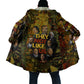 Black History Portrait Collage Cloak Africa Empowering They Not Like Us Quote in Grunge Paint - African Pride