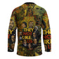 Black History Portrait Collage Hockey Jersey Africa Empowering They Not Like Us Quote in Grunge Paint - African Pride