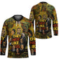 Black History Portrait Collage Hockey Jersey Africa Empowering They Not Like Us Quote in Grunge Paint - African Pride