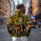 Black History Portrait Collage Hoodie Africa Empowering They Not Like Us Quote in Grunge Paint - African Pride