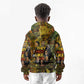 Black History Portrait Collage Kid Hoodie Africa Empowering They Not Like Us Quote in Grunge Paint - African Pride