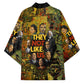 Black History Portrait Collage Kimono Africa Empowering They Not Like Us Quote in Grunge Paint - African Pride