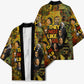 Black History Portrait Collage Kimono Africa Empowering They Not Like Us Quote in Grunge Paint - African Pride