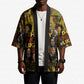 Black History Portrait Collage Kimono Africa Empowering They Not Like Us Quote in Grunge Paint - African Pride