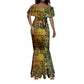 Black History Portrait Collage Mermaid Dress Africa Empowering They Not Like Us Quote in Grunge Paint - African Pride