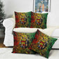 Black History Portrait Collage Pillow Cover Africa Empowering They Not Like Us Quote in Grunge Paint - African Pride
