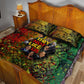 Black History Portrait Collage Quilt Bed Set Africa Empowering They Not Like Us Quote in Grunge Paint - African Pride