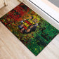 Black History Portrait Collage Rubber Doormat Africa Empowering They Not Like Us Quote in Grunge Paint - African Pride