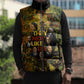 Black History Portrait Collage Sleeveless Puffer Jacket Africa Empowering They Not Like Us Quote in Grunge Paint - African Pride