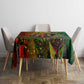 Black History Portrait Collage Tablecloth Africa Empowering They Not Like Us Quote in Grunge Paint - African Pride