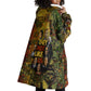 Black History Portrait Collage Wearable Blanket Hoodie Africa Empowering They Not Like Us Quote in Grunge Paint - African Pride