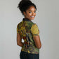 Black History Portrait Collage Women Polo Shirt Africa Empowering They Not Like Us Quote in Grunge Paint - African Pride