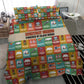 Everyday Genius Powered by Black Minds Bedding Set with Colorful Invention Icons Pattern - African Pride