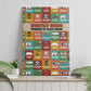 Everyday Genius Powered by Black Minds Canvas Wall Art with Colorful Invention Icons Pattern - African Pride