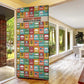 Everyday Genius Powered by Black Minds Door Cover with Colorful Invention Icons Pattern - African Pride