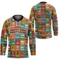 Everyday Genius Powered by Black Minds Hockey Jersey with Colorful Invention Icons Pattern - African Pride